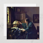 Johannes Vermeer - Der Astronom Einladung (Vorne/Hinten)
