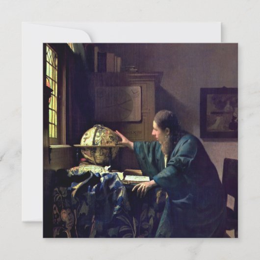 Johannes Vermeer - Der Astronom Einladung (Vorderseite)
