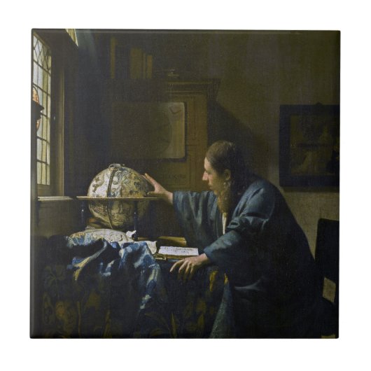 Johannes Vermeer - Der Astronom Fliese (Vorderseite)