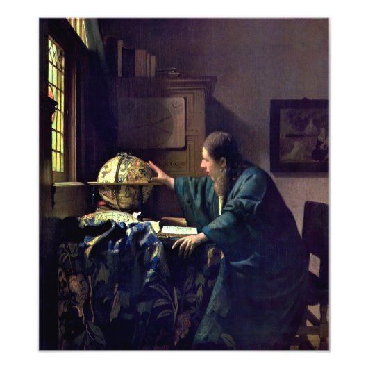 Johannes Vermeer - Der Astronom Fotodruck (Vorne)