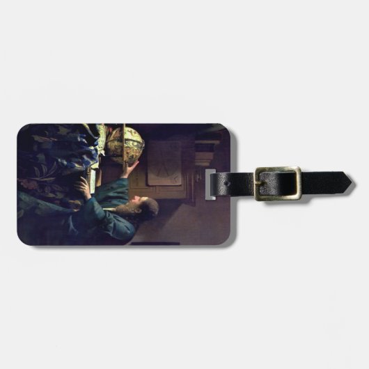 Johannes Vermeer - Der Astronom Gepäckanhänger (Vorderseite horizontal)