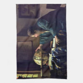 Johannes Vermeer - Der Astronom Geschirrtuch (Vertikal)