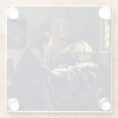 Johannes Vermeer - Der Astronom Glasuntersetzer (Rückseite)