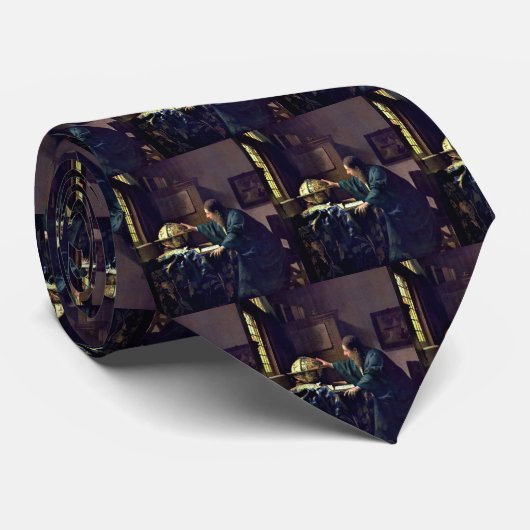 Johannes Vermeer - Der Astronom Krawatte (Gerollt)