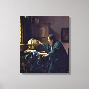 Johannes Vermeer - Der Astronom Leinwanddruck