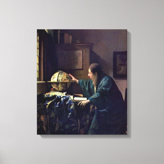 Johannes Vermeer - Der Astronom Leinwanddruck (Vorderseite)