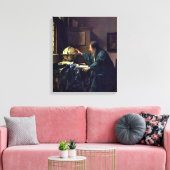 Johannes Vermeer - Der Astronom Leinwanddruck (Insitu (Wohnzimmer))