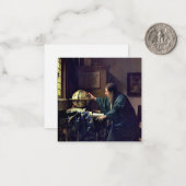 Johannes Vermeer - Der Astronom Mitteilungskarte (Vorderseite/Rückseite Beispiel)
