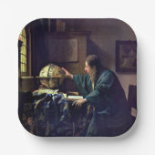 Johannes Vermeer - Der Astronom Pappteller (Vorderseite)