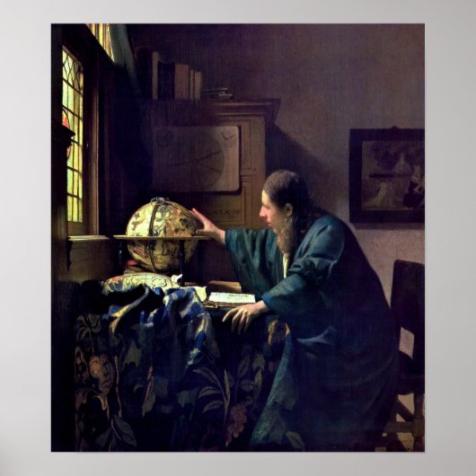 Johannes Vermeer - Der Astronom Poster (Vorne)
