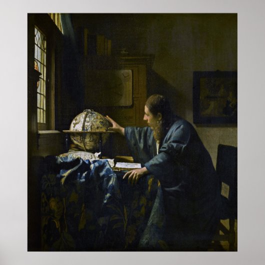 Johannes Vermeer - Der Astronom Poster (Vorne)
