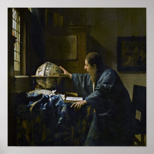 Johannes Vermeer - Der Astronom Poster (Vorne)