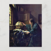 Johannes Vermeer - Der Astronom Postkarte (Vorderseite)