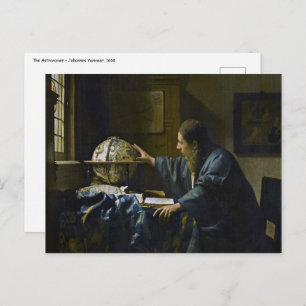 Johannes Vermeer - Der Astronom Postkarte