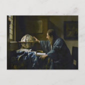 Johannes Vermeer - Der Astronom Postkarte (Vorderseite)