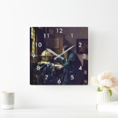 Johannes Vermeer - Der Astronom Quadratische Wanduhr (Zuhause)