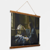 Johannes Vermeer - Der Astronom Wandteppich Mit Holzrahmen (Gewinkelt)