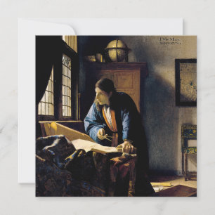 Johannes Vermeer - Der Geograf Dankeskarte