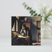 Johannes Vermeer - Der Geograf Einladung (Stehend Vorderseite)