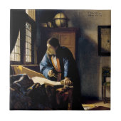 Johannes Vermeer - Der Geograf Fliese (Vorderseite)