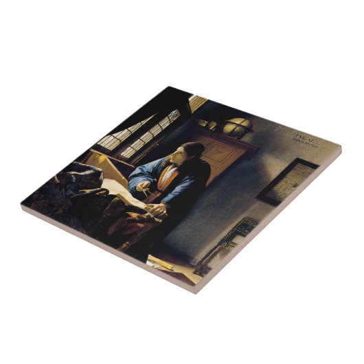 Johannes Vermeer - Der Geograf Fliese (Seite)