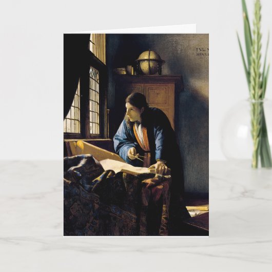 Johannes Vermeer - Der Geograf Karte (Vorderseite)