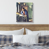 Johannes Vermeer - Der Geograf Leinwanddruck (Insitu (Schlafzimmer))