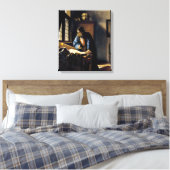 Johannes Vermeer - Der Geograf Leinwanddruck (Insitu (Schlafzimmer))