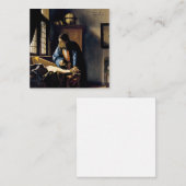 Johannes Vermeer - Der Geograf Mitteilungskarte (Vorne/Hinten)