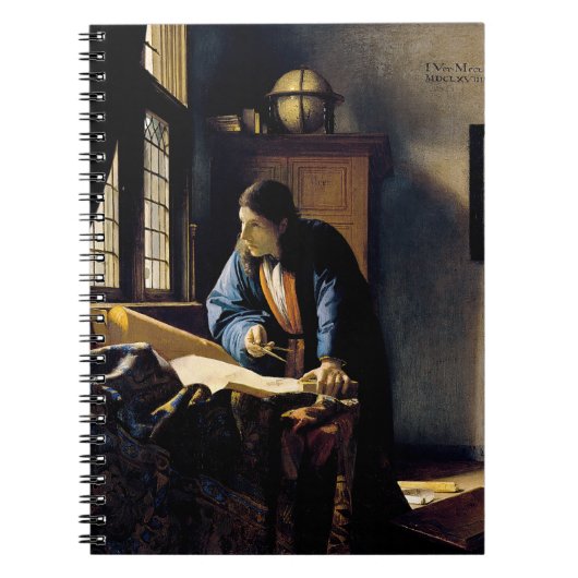 Johannes Vermeer - Der Geograf Notizblock (Vorderseite)