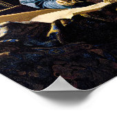 Johannes Vermeer - Der Geograf Poster (Ecke)