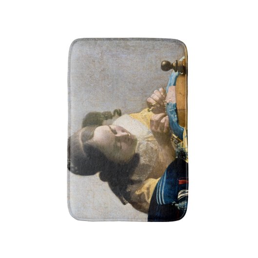 Johannes Vermeer - Der Lacemaker Badematte (Vorderseite Vertikal)