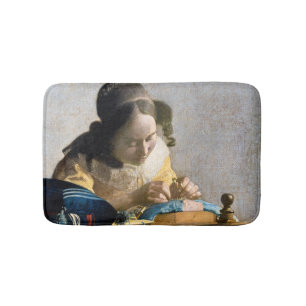 Johannes Vermeer - Der Lacemaker Badematte