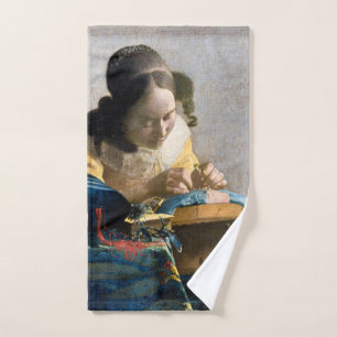 Johannes Vermeer - Der Lacemaker Badhandtuch Set