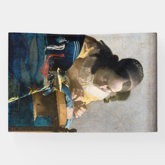 Johannes Vermeer - Der Lacemaker Banner (Horizontal)