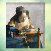 Johannes Vermeer - Der Lacemaker Fensteraufkleber (Blatt 3)