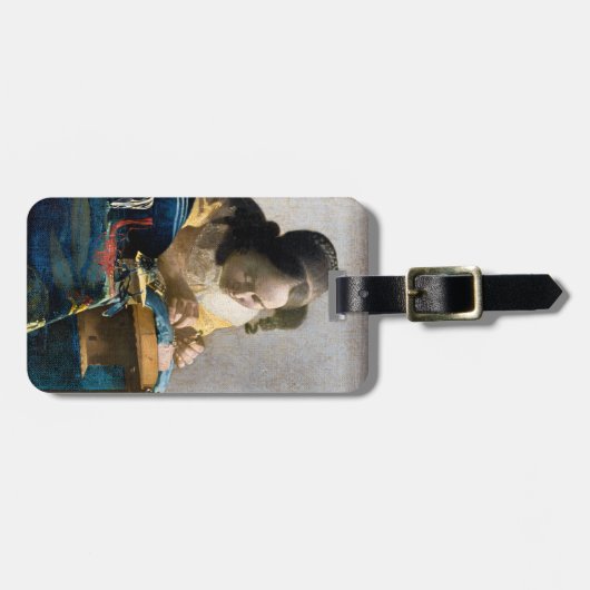 Johannes Vermeer - Der Lacemaker Gepäckanhänger (Vorderseite horizontal)