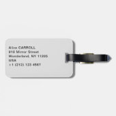 Johannes Vermeer - Der Lacemaker Gepäckanhänger (Rückseite horizontal)