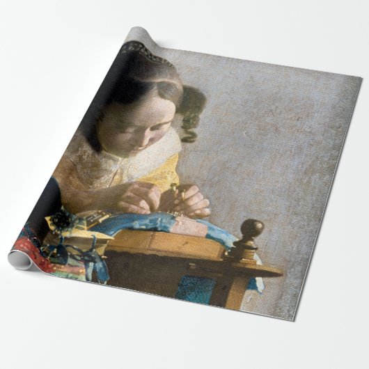 Johannes Vermeer - Der Lacemaker Geschenkpapier (Ungerollt)