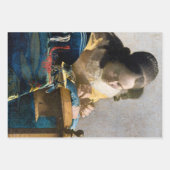 Johannes Vermeer - Der Lacemaker Geschenkpapier Set (Vorderseite)