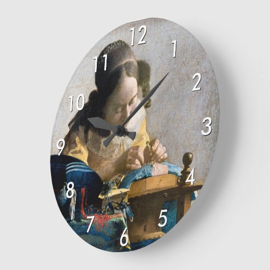 Johannes Vermeer - Der Lacemaker Große Wanduhr (Winkel)