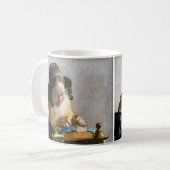 Johannes Vermeer - Der Lacemaker Kaffeetasse (Vorderseite Links)