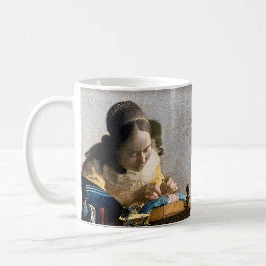 Johannes Vermeer - Der Lacemaker Kaffeetasse (Links)