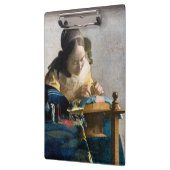 Johannes Vermeer - Der Lacemaker Klemmbrett (Links)