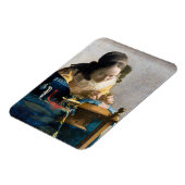 Johannes Vermeer - Der Lacemaker Magnet (Linke Seite)