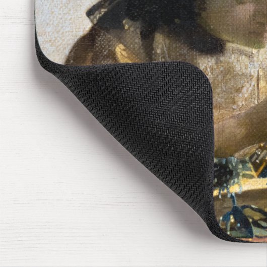 Johannes Vermeer - Der Lacemaker Mousepad (Ecke)
