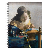 Johannes Vermeer - Der Lacemaker Notizblock (Vorderseite)