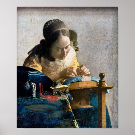 Johannes Vermeer - Der Lacemaker Poster (Vorne)
