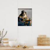 Johannes Vermeer - Der Lacemaker Poster (Küche)