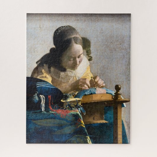 Johannes Vermeer - Der Lacemaker Puzzle (Vertikal)